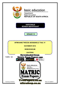 Afrikaans SAL P1 Nov 2016 Memo Gauteng.pdf